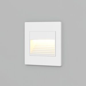 DK3050-WH Светильник встраиваемый в стену, IP 20, LED 3000, 1 Вт, белый, пластик
